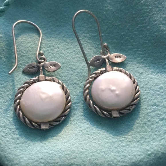 Beautiful Leaf Earrings 925 Silver - Picture 3 of 5